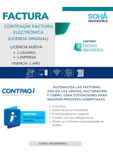 Contpaqi Factura Electrónica Lic. Nueva 1 Usuario 1 Empresa