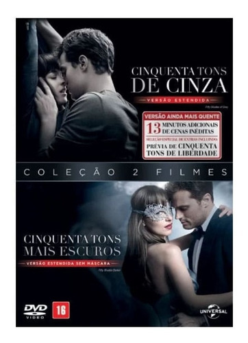 Dvd - Cinquenta Tons De Cinza / Tons Mais Escuros - Lacrado