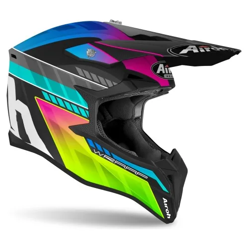 Casco Motocross Enduro Airoh Wraap Prism Niños Solomototeam