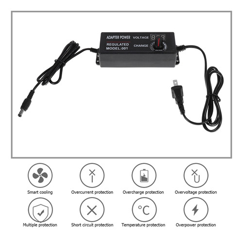 Adaptador De Alimentación Universal Volt Display 9-24 V 3a