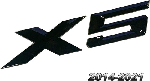 Logo Emblema Trasero Maletero Bmw Letras X5 2014/2021 Negro