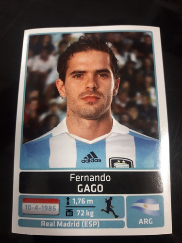 Copa America 2011. Figurita N° 32. Fernando Gago. Mira!!!