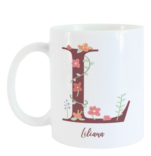 Taza Personalizada Con Inicial Y Nombre