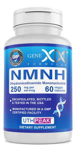 Genex 250mg Nmnh (60 Capsulas - 30 Porciones) | Uthpeak Nmn