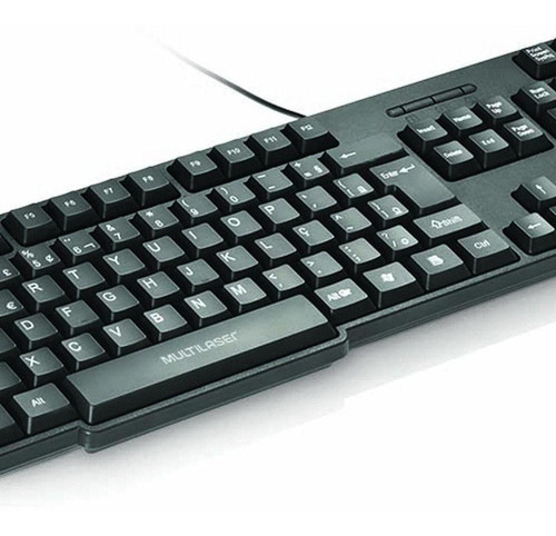 Teclado Ps2 Básico Slim Preto Multilaser