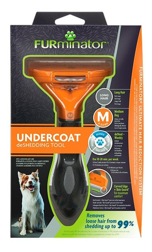 Rasqueadeira Furminator Para Cães Médios + Brinde