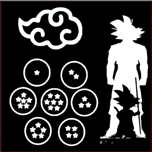 Stickers Vinil Calca Dragon Ball Esferas Anime  Auto Moto 