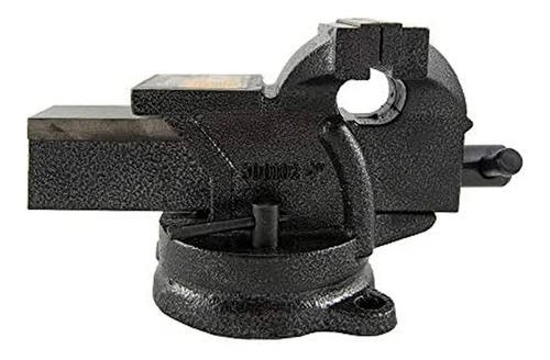 Tornillo De Banco Hoteche 300104 Color Negro Con Base Giratoria