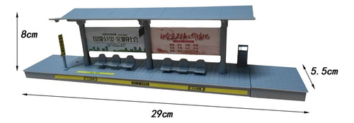 / Escala 1/64, Autobús, Parada De Espera, Modelos De