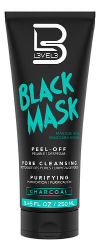 Level 3 Black Mask Peel Off Mascara Facial Negra 250ml