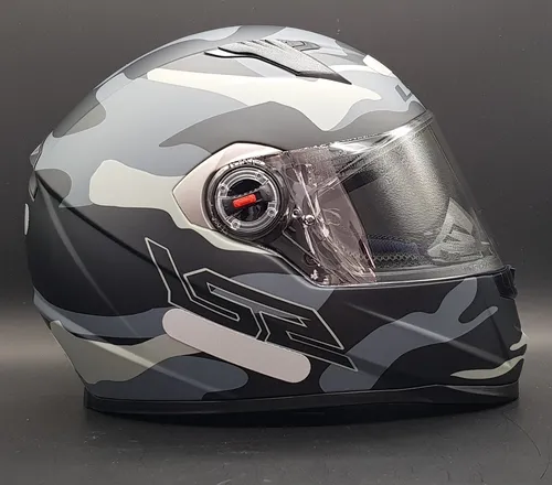 Capacete Ls2 Ff358 Army Camuflado Fosco Capacete Moto