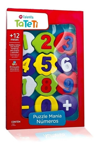 Puzzle Mania Números - Calesita Tateti 219