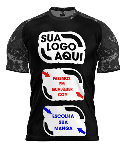 Camisa Camisa Surf Blusa Lycra Rashguard Crossfit Sua Logo