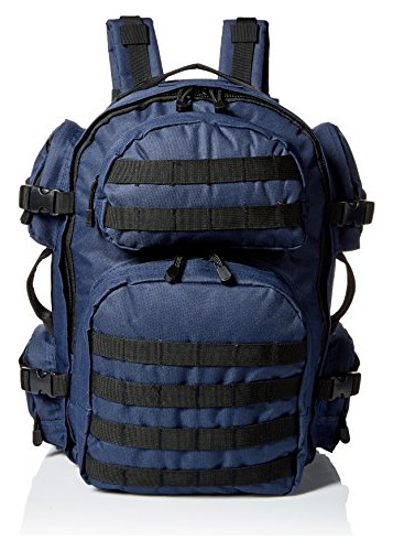 Ncstar Vism Tactical Backpack, Blue/black Trim