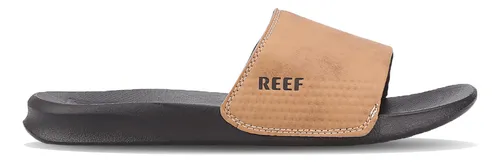 comprar Ojotas Reef Natación Hombre Leather Slide Ul Marron-negr Blw
