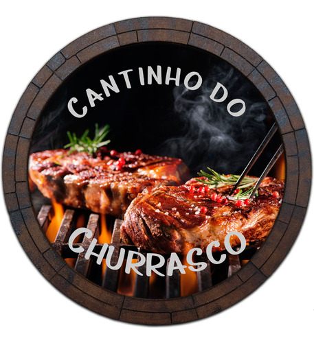 Quadro Tampa De Barril Cerveja Whisky - Churrasco 3