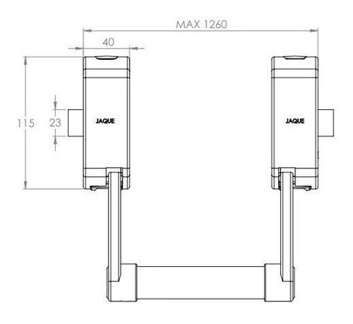 Imagen 5 de 7 de Sistema Antipánico Jaque 290 Push Hoja Simple Acceso Llave