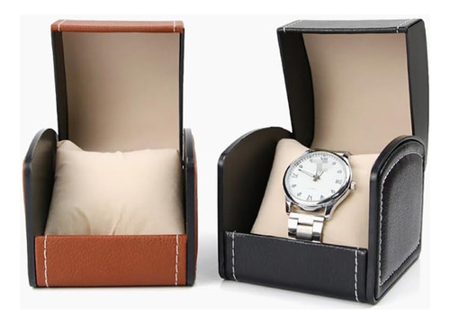 Cchude Caja De Reloj De Cuero Pu Caja De Almacenamiento De R