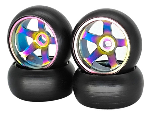 4 Piezas 1/28 Rc Rueda De Neumático Actualización