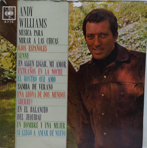 Andy Williams  Música Para Mirar A Las Chicas Lp Argentina