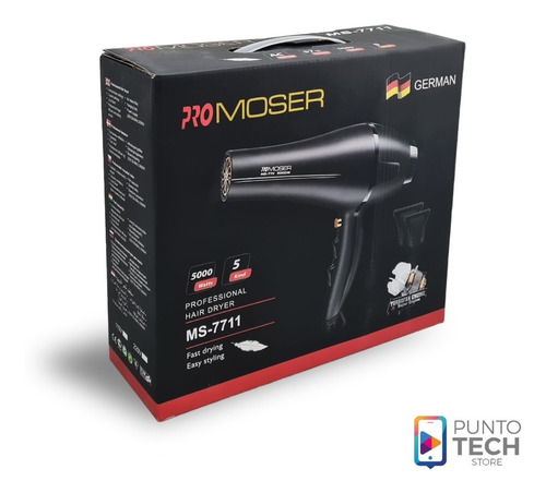 Imagen 4 de 5 de Secador De Pelo Cabello 5000w Semi Profesional Domestico