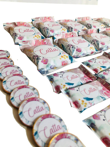  Golosinas Personalizadas X 30 Flores  Candy Bar 