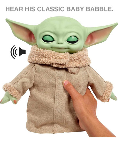 Star Wars Mandalorian Grogu Squeeze & Blink Sonidos Parpadea
