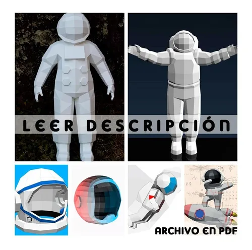 comprar Papercraft Para Armar Astronauta Paq