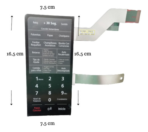 Membrana Microondas Samsung Amw0113m/xax