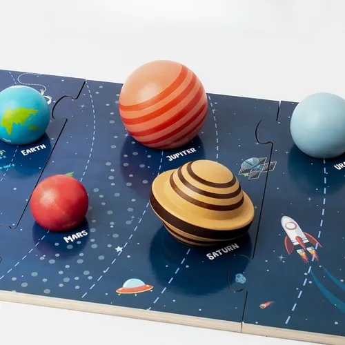 Puzzle Del Sistema Solar De 8 Planetas, Regalo Para Niños