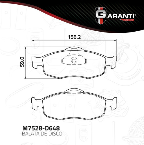 Juego De Balatas Delanteras Disco Ford Contour 1995-1999