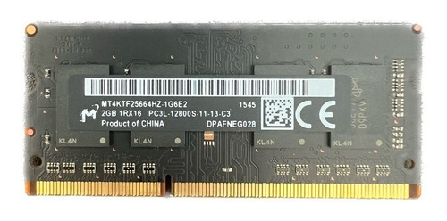 Memoria Ram 2gb 1rx16 Pc3l-12800s-11-13-c3 Micron