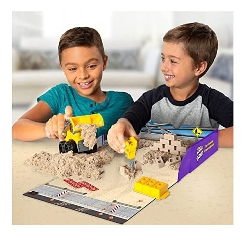 Kinetic Sand Juego De Camión Para Demoler Excavar Con Arena Color Excavar Y Demoler