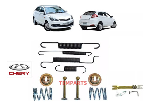 Kit Mola Sapata Freio Regulagem Tras Dirt Chery Celer 1 Roda