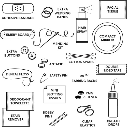 Pinch Provisions Velvet Ivory Minimergency Kit Para Novias,