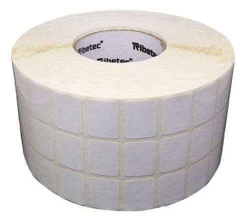 3 Rollos Etiqueta Bopp Plástica 30x22 Mm 6,000 Pzs C/u Reb. Color Blanco