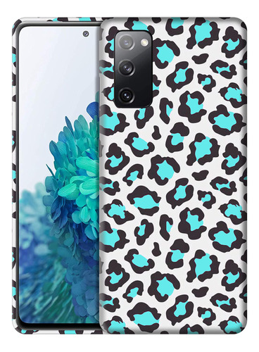 Funda Para Samsung Galaxy Fe Diseño Estampado Leopardo Verde