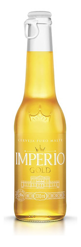 Cerveja Império Gold Garrafa 330ml - 12 Unidades