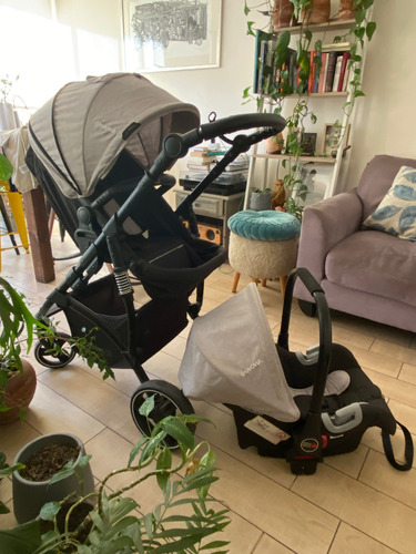 Coche Cuna Travel System Explorer Lx Gris Bebesit (Usado)
