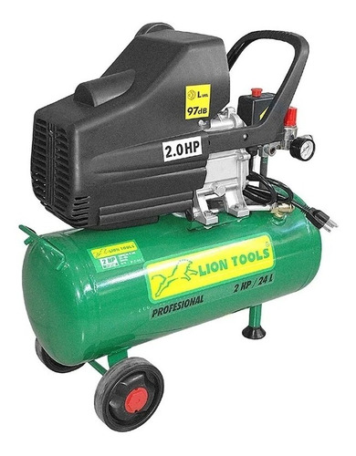 Compresor De Aire 2 Hp Capacidad 24 Litros Profesional 