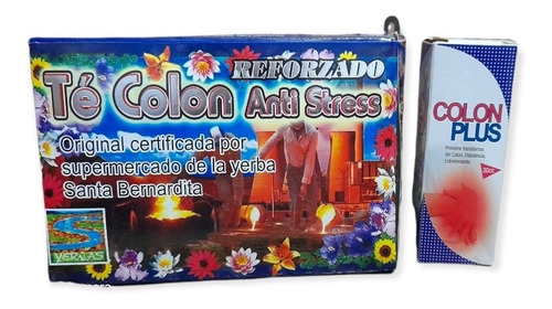 Té Colón Anti Stress 2 Cajas  + Gotas Colón Plus 1 