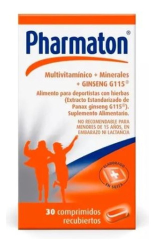 Pharmaton Multivitamínico Con Ginseng 30 Comp Recubiertos