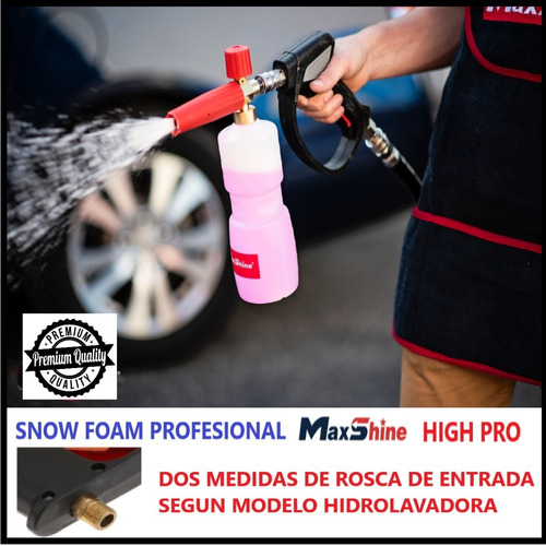 High Pro Snow Foam Cannon Whit Gun Maxshine