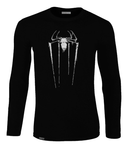 Camiseta Manga Larga Logo Hombre Arana Spiderman Venom Eol  