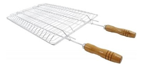 Grelha Dupla P Churrasco Frango Linguiça Madefer Inox