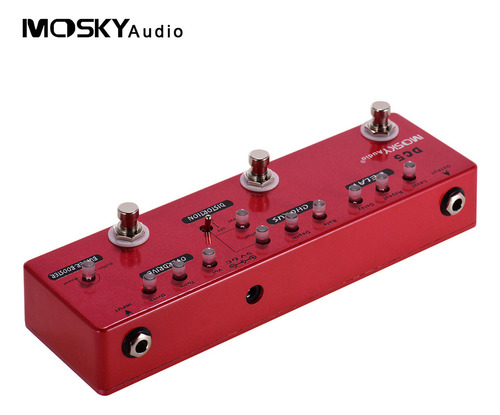 M Guitarra Con Pedal De Efectos 6 En 1 Shell Bypass Con
