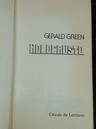 Holocausto * Gerald Green * Circulo *