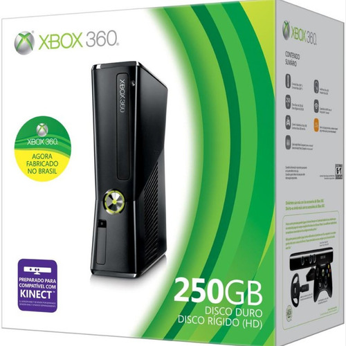 Xbox 360 250 Gb + Kinnect + 1 Controle