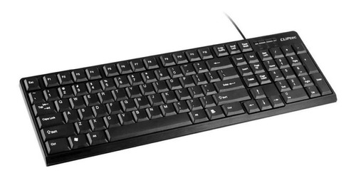 Teclado En Ingles Usb Pc Membrana Cliptec Rzk247 Backup