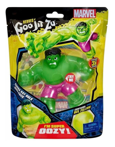 Muñeco Hulk Heroes Of Goo Jit Zu Marvel 10 Cm Original